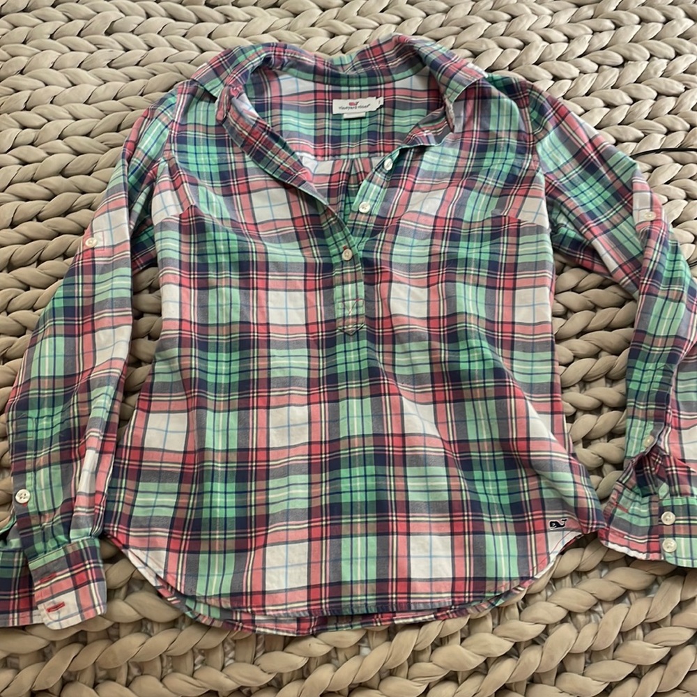 Vineyard Vines pink and green